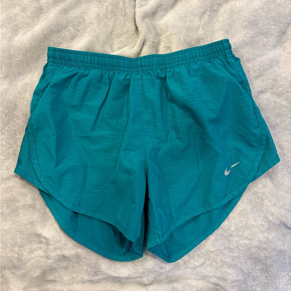 Teal Nike Dri Fit Athletic Shorts